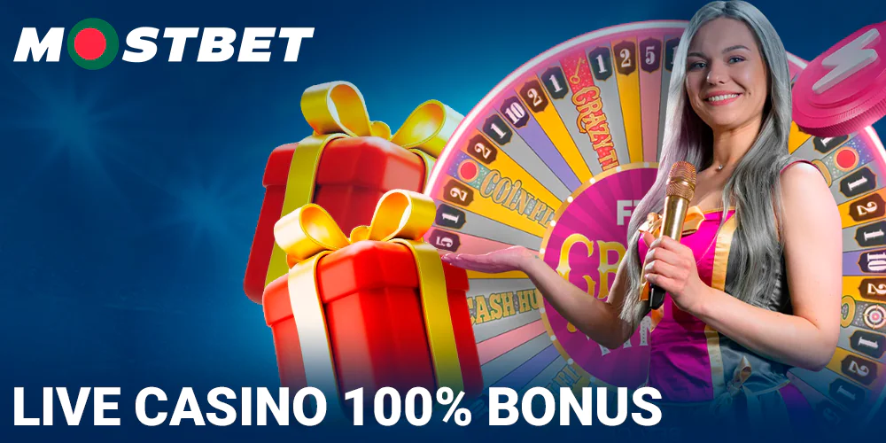 Live Casino 100% first deposit bonus at Mostbet Bangladesh